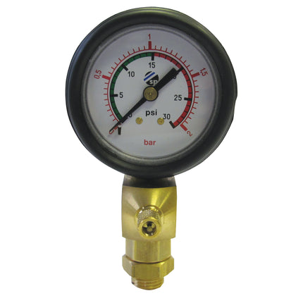 airline adaptor & pressure gauge 2bar 30psi