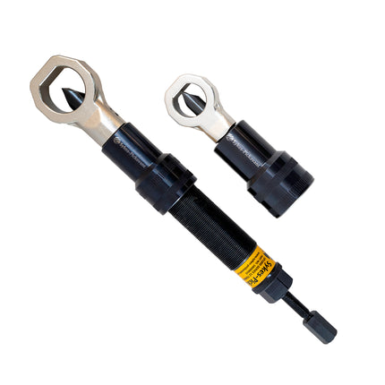 two sizes of nut splitters with 180000V2 12T hydraulic ram