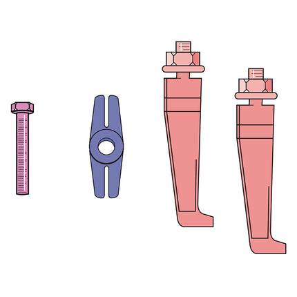 08610000 - Mechanical Thin Jaw 2 Leg Puller 0-150mm