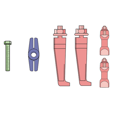 08635000 - Mechanical Thin Jaw 2 Leg Puller 0-150mm