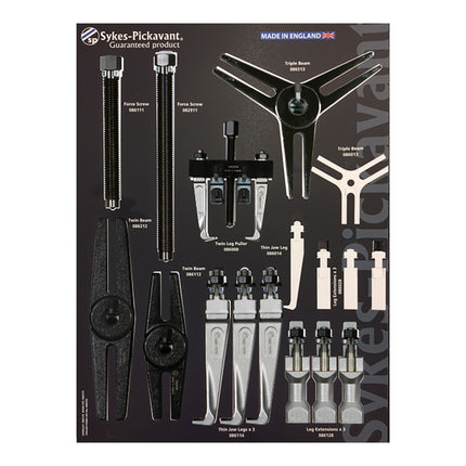 08654500 - Mechanical Thin Jaw 2/3 Leg Puller Kit 225mm