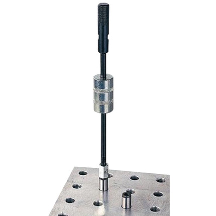 threaded stud extractor slide hammer shown in use