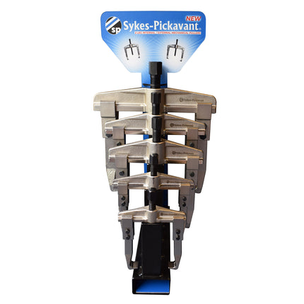 1300DISPLAY - Set of 5 x 2 Leg Mechanic Pullers with Display Unit