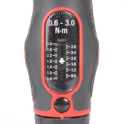 13851 - Torque Screwdriver 1/4", 0.6 - 3 Nm