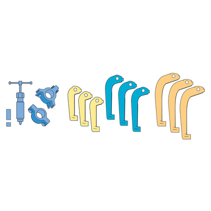 15500800 - Hydraulic 2/3 Leg Puller Kit 50-200mm