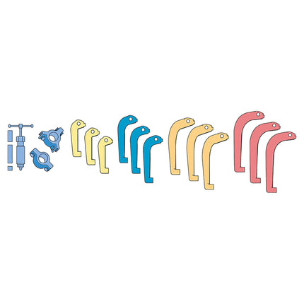 15510500 - Hydraulic 2/3 Leg Puller Kit 50-250mm