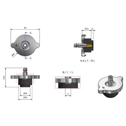 33141800 - HGV Cooling System Cap 8