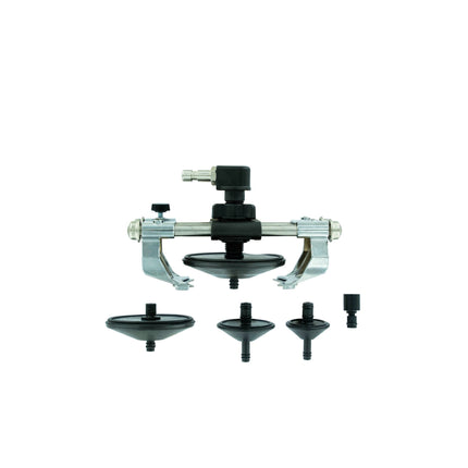 Universal brake cap featuring 4 different size adaptors