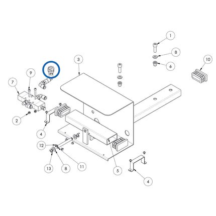 384800-11-11 - Connection 1/8" with Nut