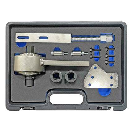 80062000 ford ecoboost gear belt installation tool kit shown in plastic case and foam.