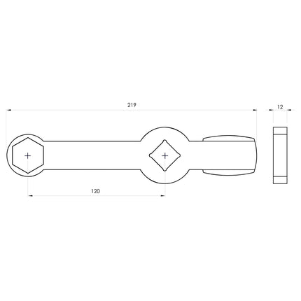 GO1317 - Slogging Brake Caliper Wrench - M27