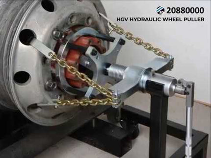 HGV hydraulic wheel puller video